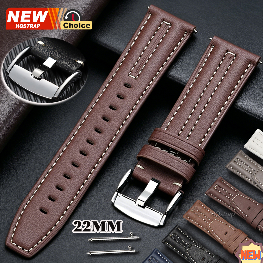 Seiko Watches Smartwatch - New Buckle Handmade Stitching Strap 22mm
