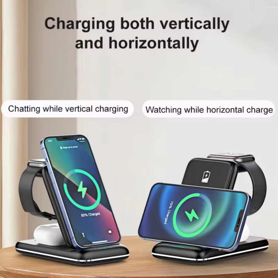 Smartwatch Phone Watches - 3 in 1 Wireless Charger Stand