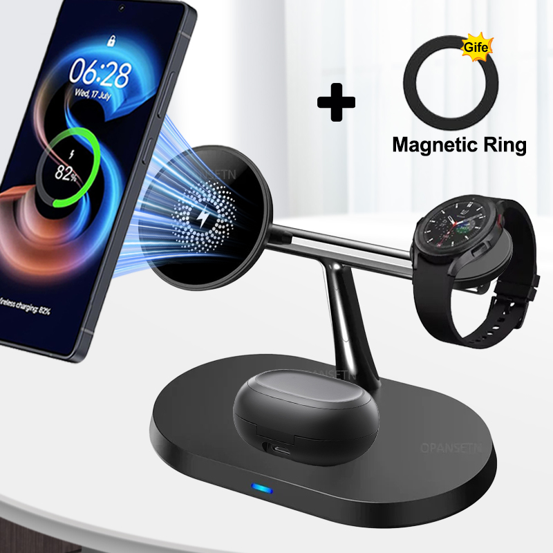 Watch 7 Smartwatch Iphone - 3-IN-1 Magnetic Wireless Charger Phone Charge