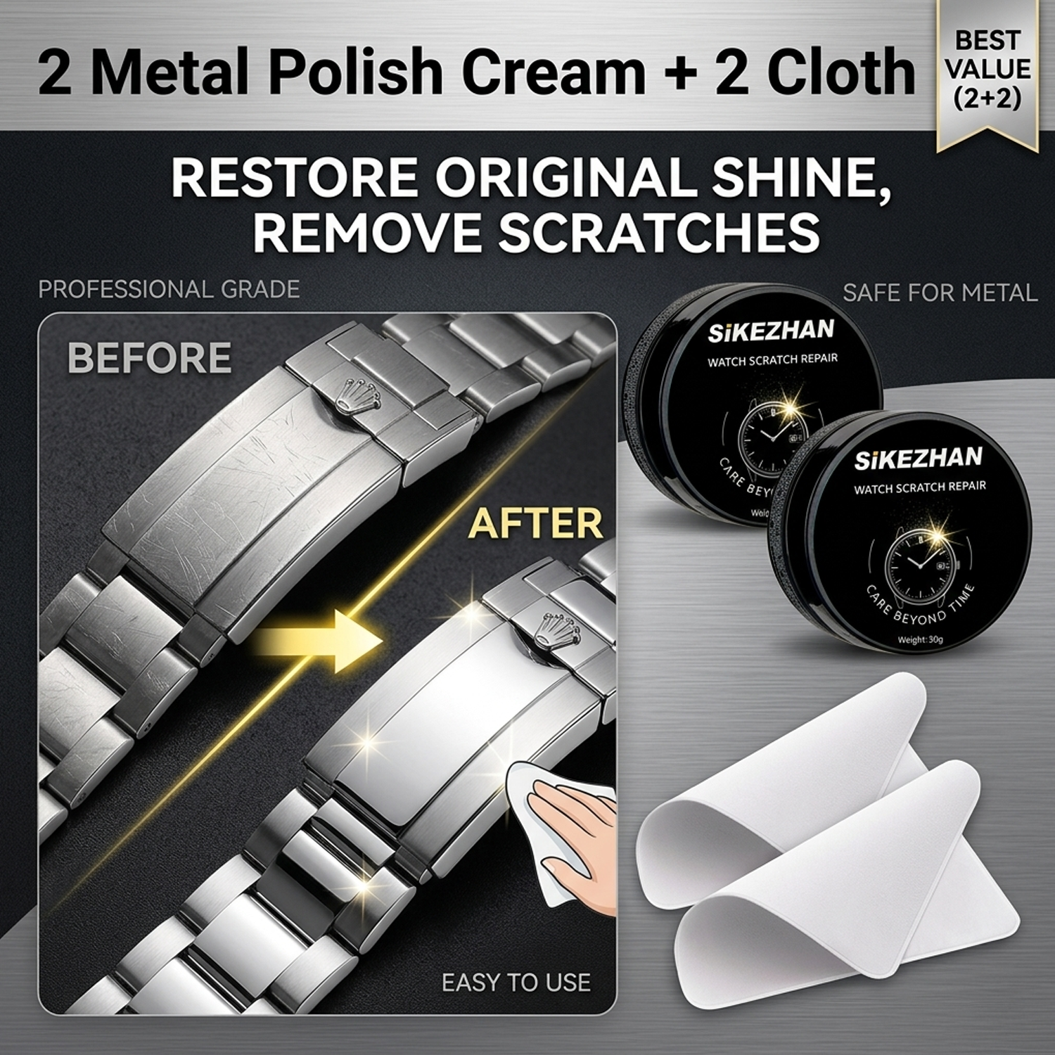Expert Watch Polish Cream Scra – Watch Polishing Cloth Bewertung und Preis