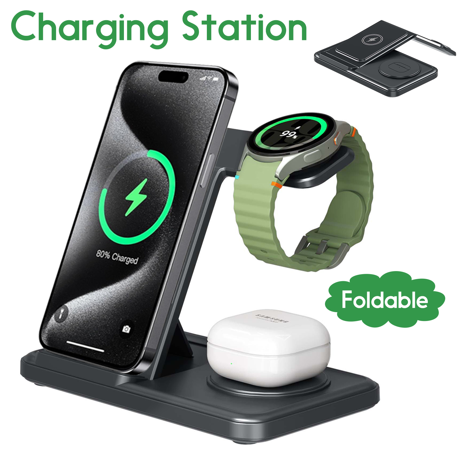 Desktop 3-in-1 Wireless Charge – Watch 7 Smartwatch Iphone Bewertung und Preis