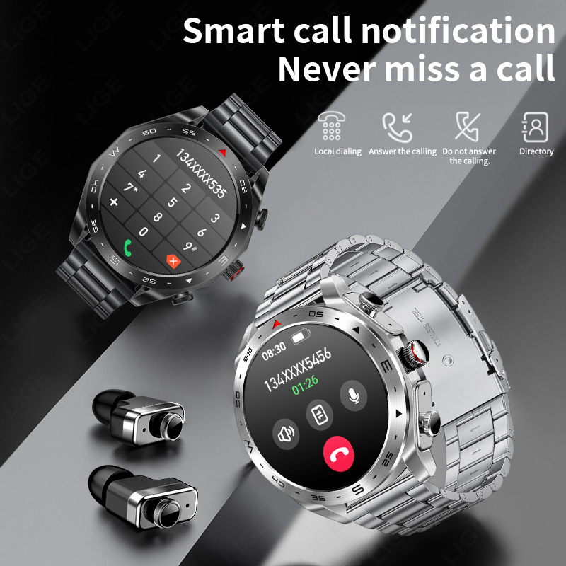 LIGE TWS Earbuds Bluetooth Hea – Smartwatch Noise Watches For Men Bewertung und Preis