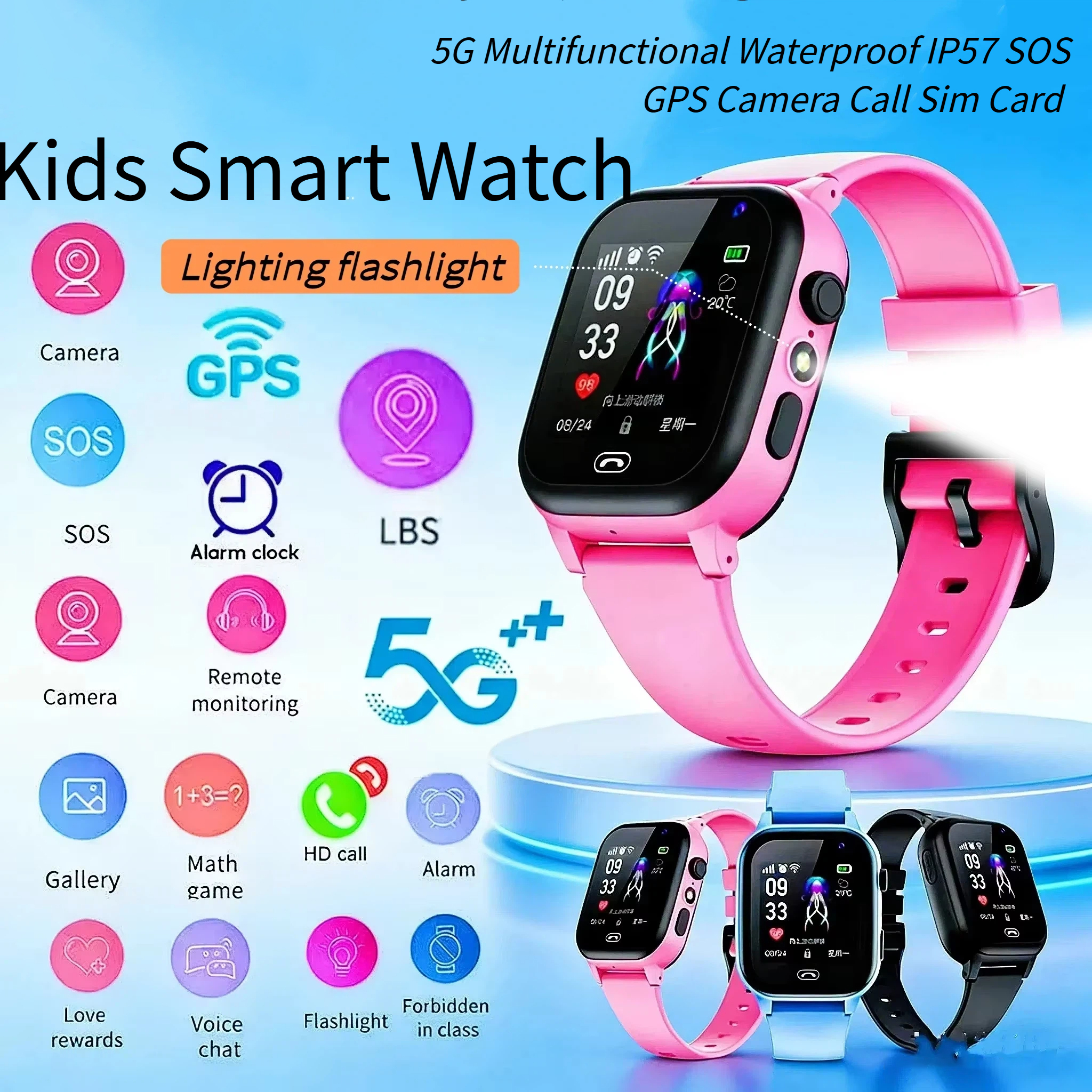 Lenovo Kids Smart Watch 5G GPS – Smartwatch Watches Boys Bewertung und Preis