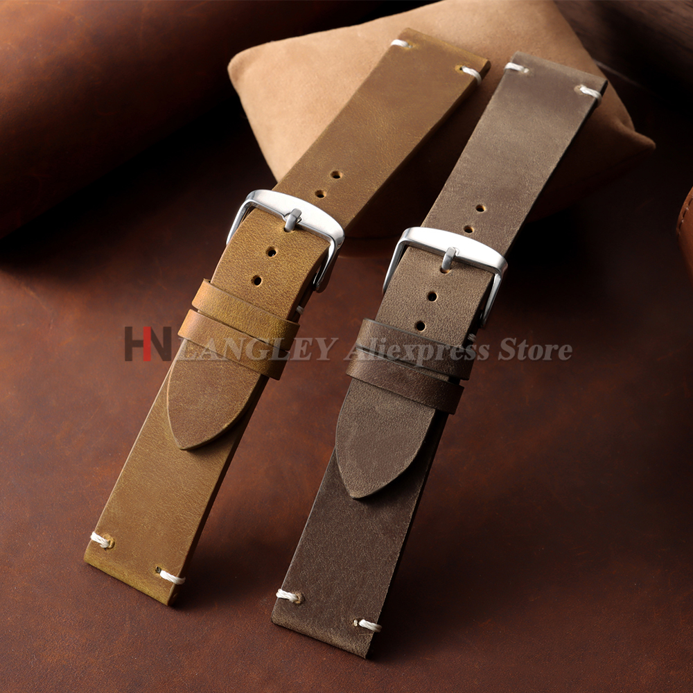 Vintage Oil Wax Cowhide Watch  – Seiko Watches Smartwatch Bewertung und Preis