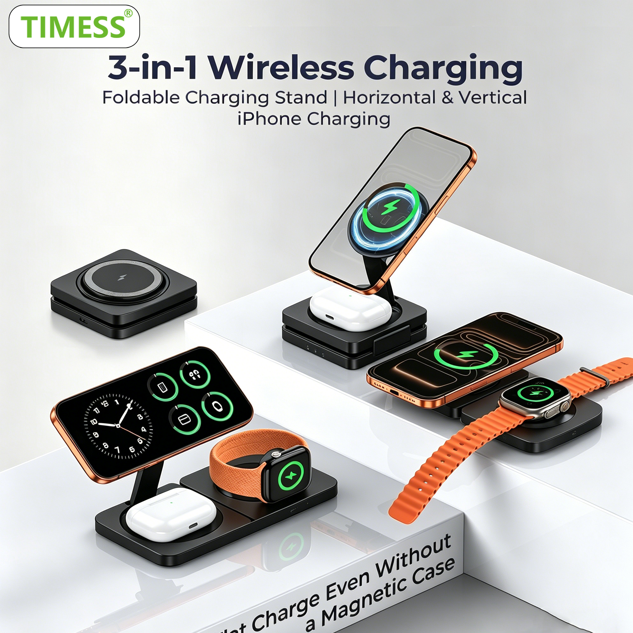 TIMESS Fast Magnetic 3 in 1 Wi – Smartwatch Apple Watch Bewertung und Preis