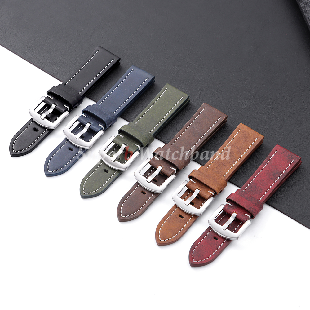 20mm 22mm PU Matte Leather Wat – Smartwatch Vintage Watches For Men Bewertung und Preis