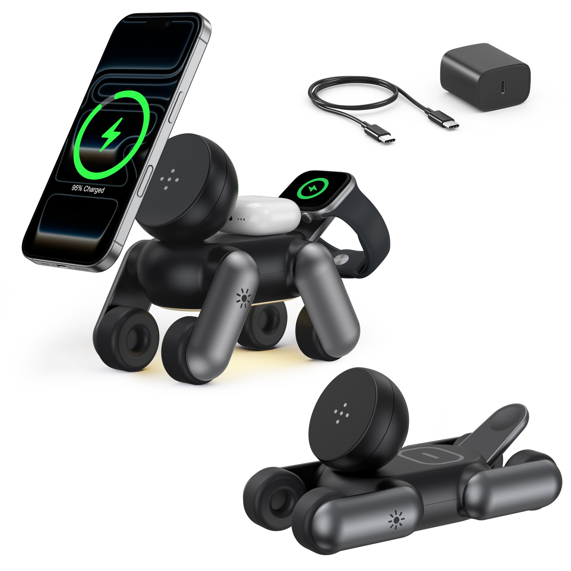 3-in-1 Magnetic Wireless Charg – Smartwatch Phone Watches Bewertung und Preis
