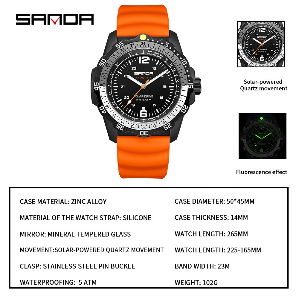 Sanda Brand Men's Creative Sol – Solar Powered Watch Bewertung und Preis