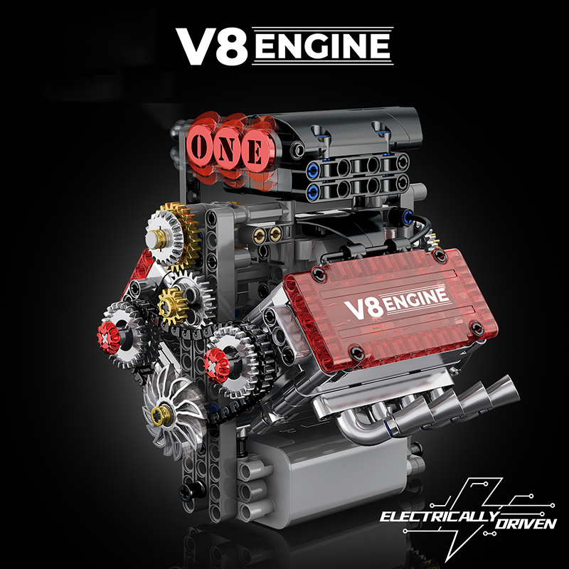 Brick V8 Engine Motorized Simu – Watch V8 Bewertung und Preis