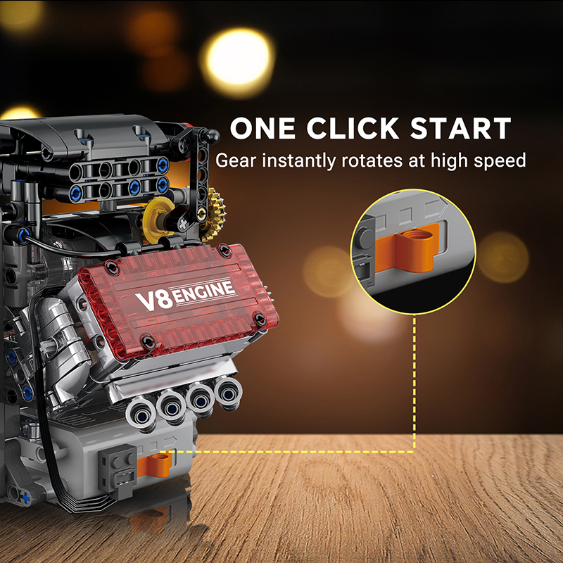 Brick V8 Engine Motorized Simu – Watch V8 Bewertung und Preis