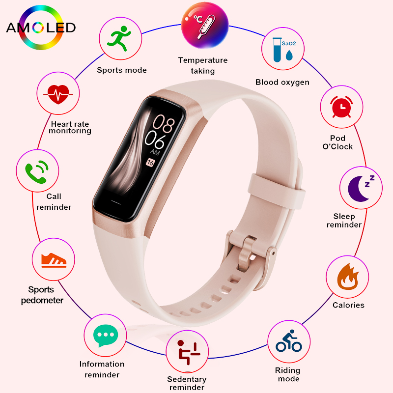 LIGE Slim Smart Watch Men 1.1