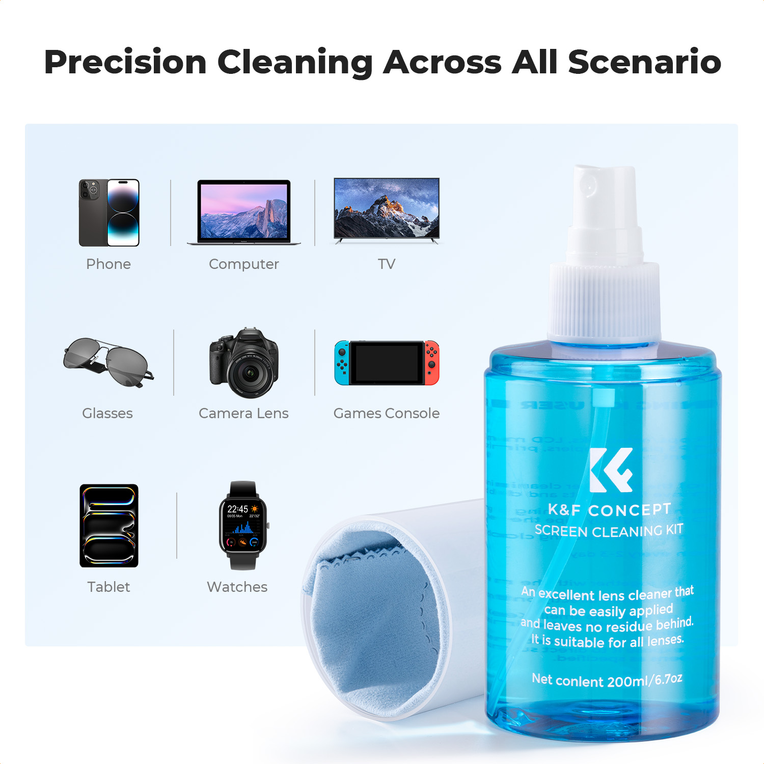 K&F CONCEPT 200ML Screen Clean – Watch Polishing Cloth Bewertung und Preis