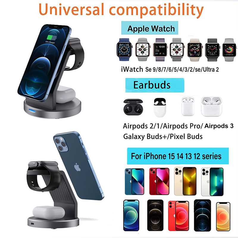 3 In 1 Wireless Charger Stand  – Smartwatch Phone Watches Bewertung und Preis