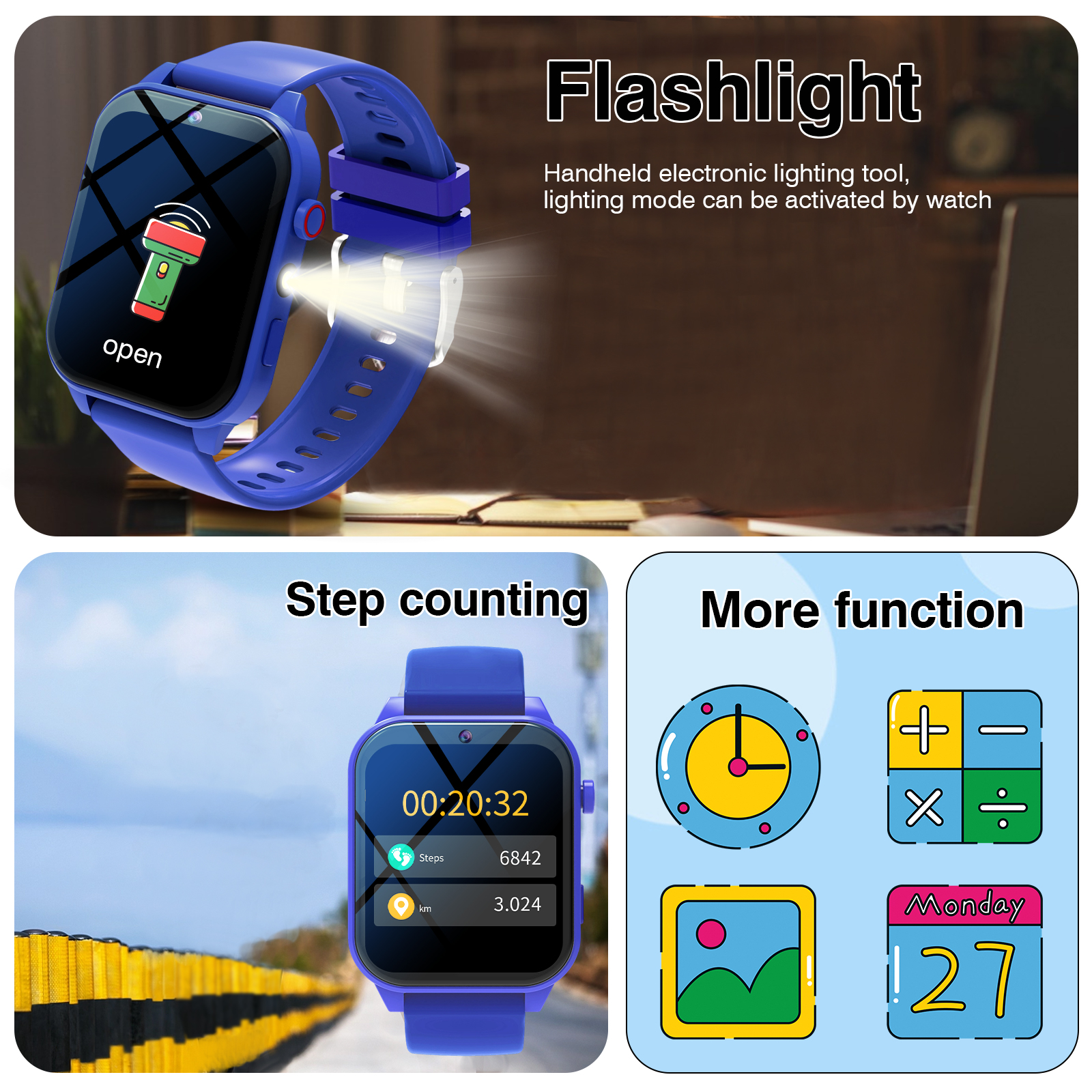Kids′s Smart Watch 18 Games Ca – Smartwatch Digital Watches For Kid Girl Bewertung und Preis