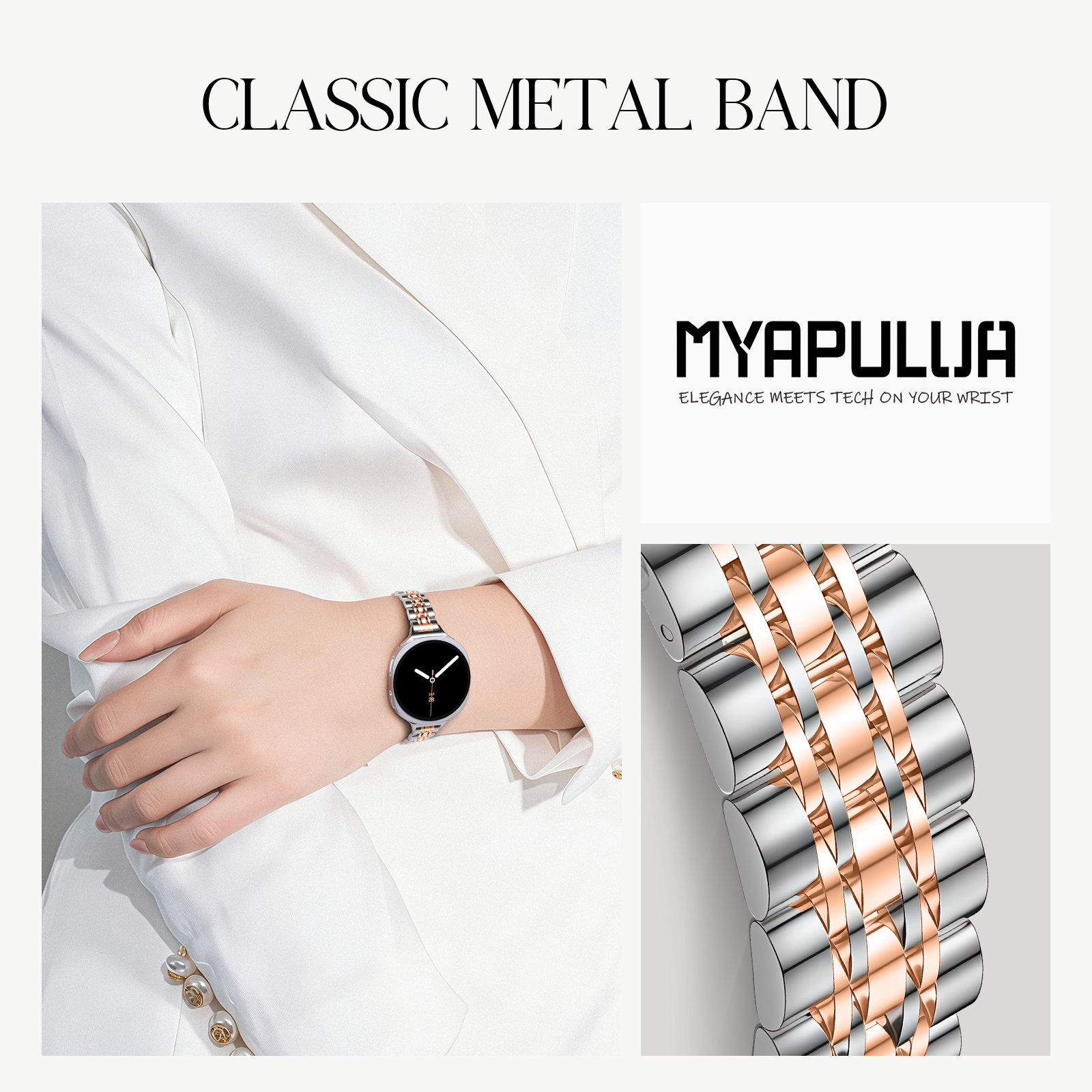 Stainless steel Straps for Sam – Smartwatch Slim Watches For Men Bewertung und Preis