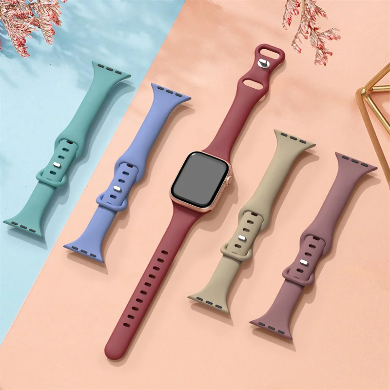 Slim Silicone band For apple w – Smartwatch Slim Watches For Men Bewertung und Preis