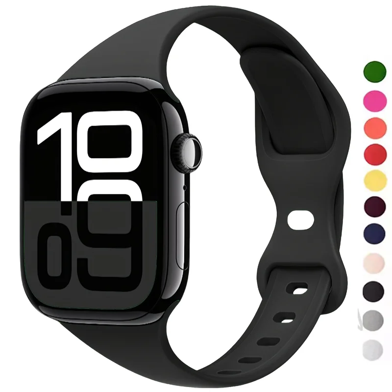 Slim Silicone band For apple w – Smartwatch Slim Watches For Men Bewertung und Preis