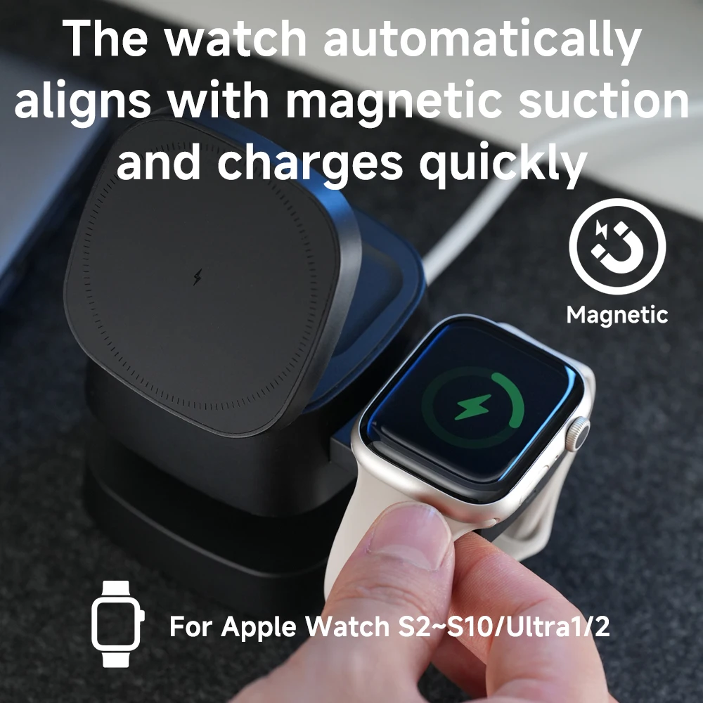 Magnetic 3 in 1 Wireless Charg – Watch 7 Smartwatch Iphone Bewertung und Preis