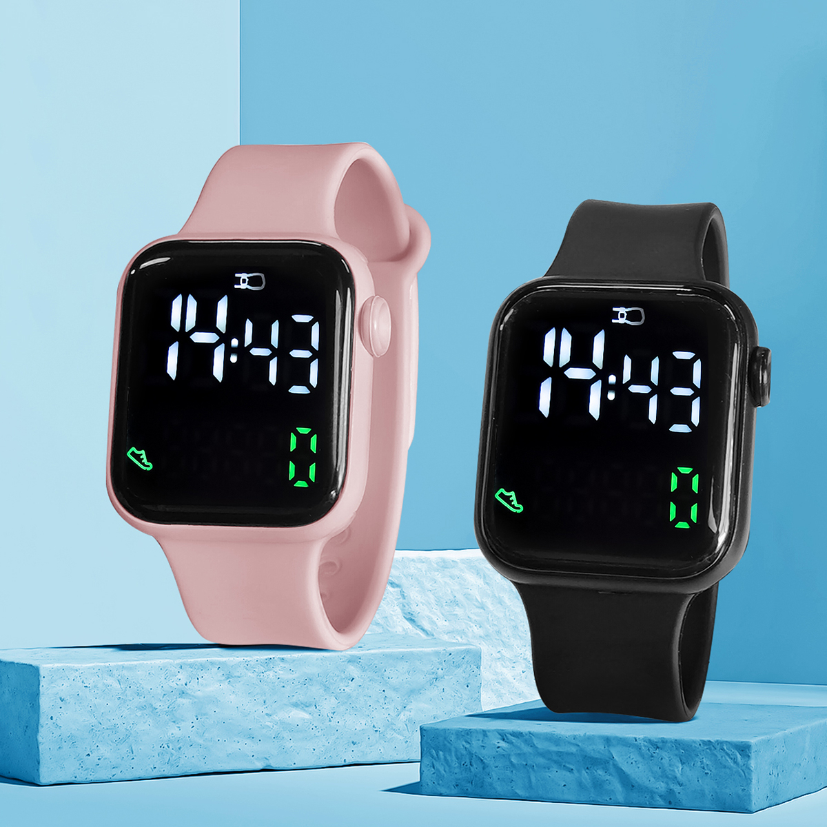 New 2PCS Student Minimalist Sm – Smartwatch Watches Boys Bewertung und Preis
