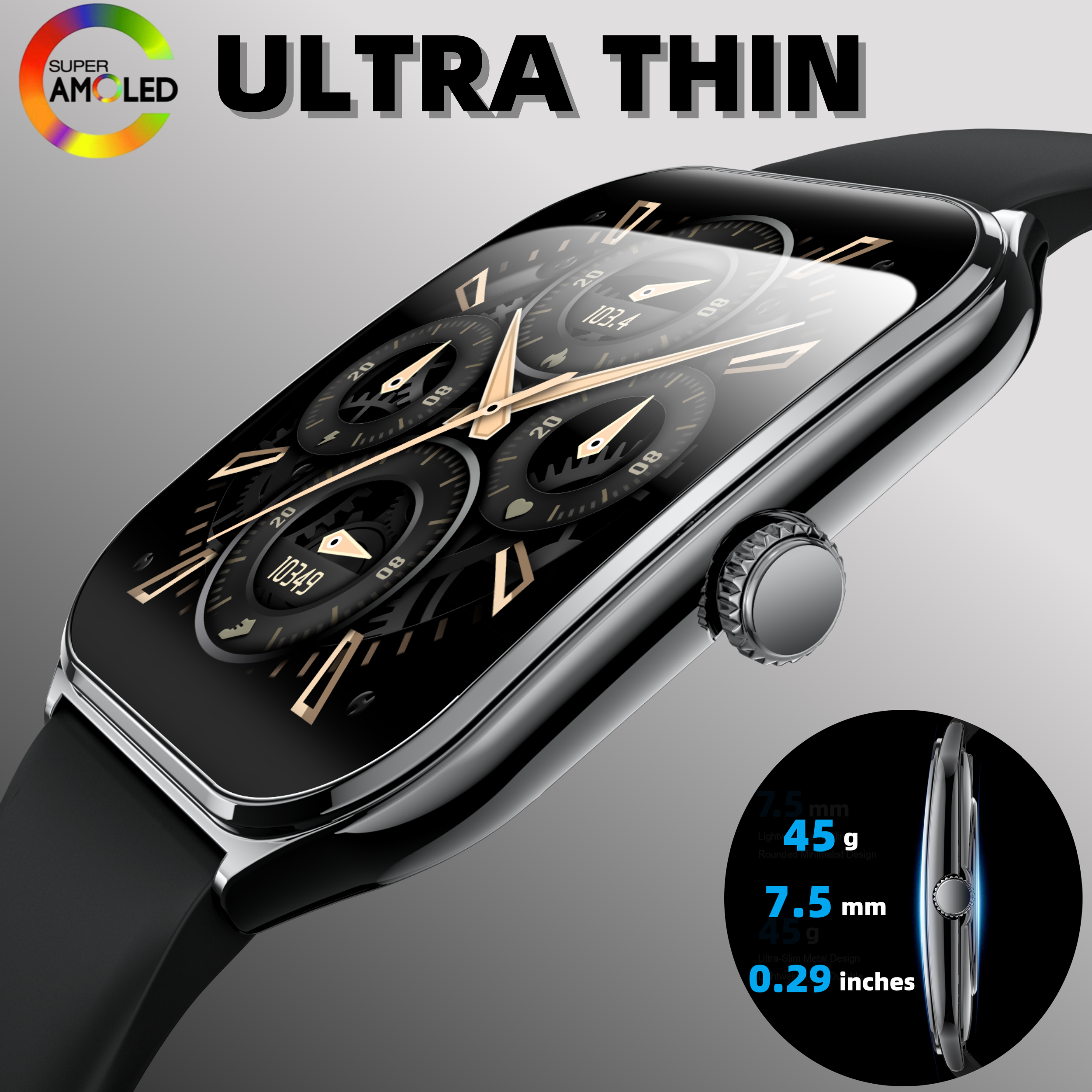 Fashion Ultra-Slim Amoled Smar – Smartwatch Slim Watches For Men Bewertung und Preis