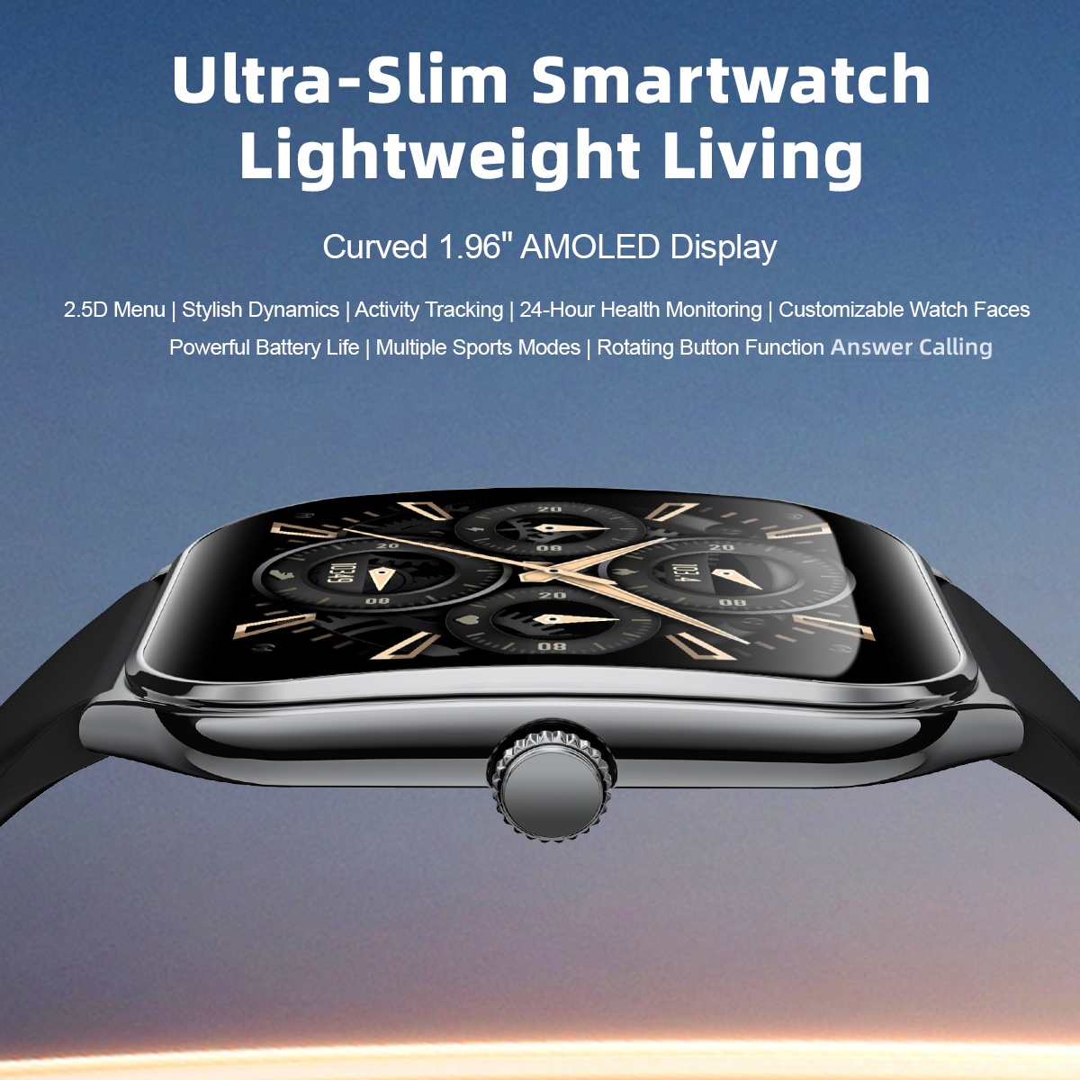 Fashion Ultra-Slim Amoled Smar – Smartwatch Slim Watches For Men Bewertung und Preis