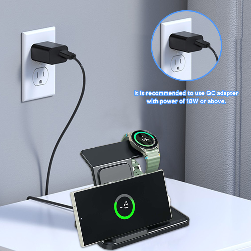 3 in 1 Wireless Charger Stand  – Watch 7 Smartwatch Iphone Bewertung und Preis